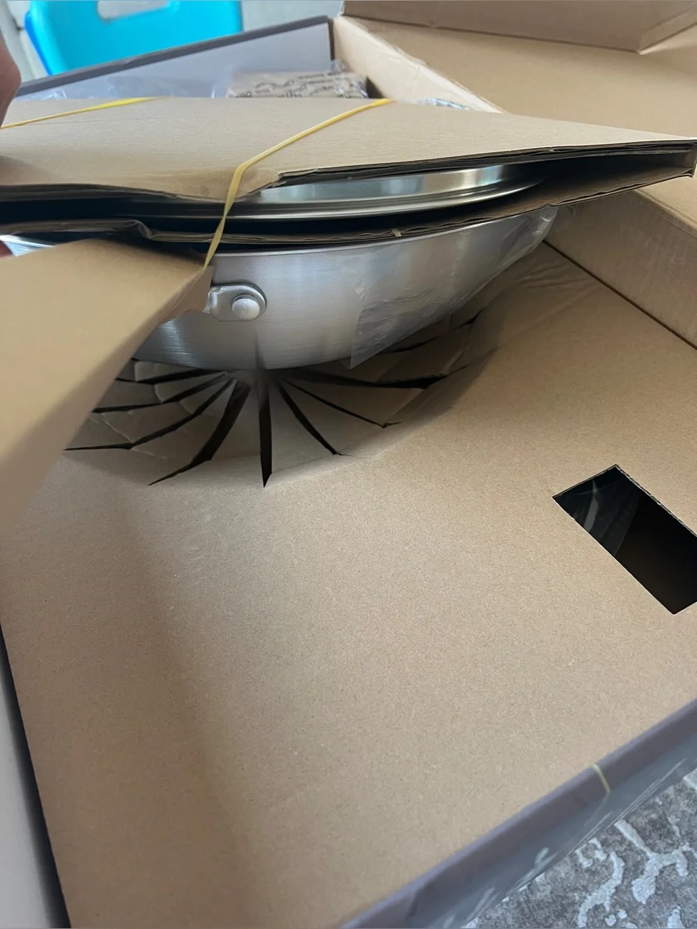 Mi Stainless Steel Wok with Glass Lid - Silver